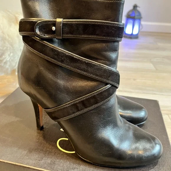 Cole Haan W Nike Air rubber sole butter soft leather with suede straps. 8 1/2 - Picture 2 of 4